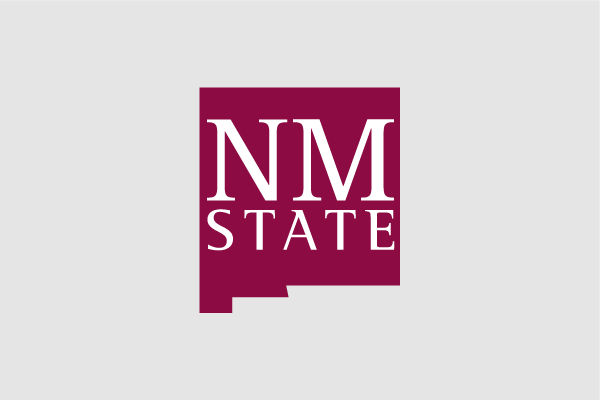 New Mexico State University logo featuring maroon and white colors with the initials NM State in a stylized design.