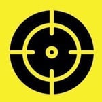 Logo of the Weed Science Society of America featuring a yellow background with a black target symbol, representing expertise in weed management and research.